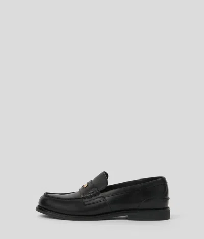 Karl Lagerfeld Mia Penny Loafers In Black