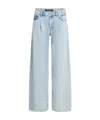 Karl Lagerfeld Mid-rise Wide-leg Jeans In Blue