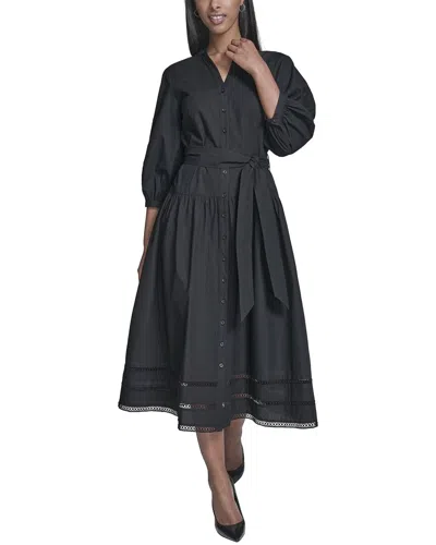 Karl Lagerfeld Midi Dress In Black
