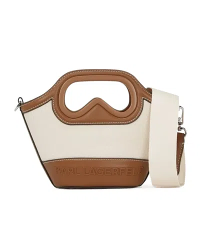 Karl Lagerfeld Mini K/aviator Tote Bag In White