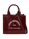Karl Lagerfeld Mini Rue St-guillaume Tote Bag In Red