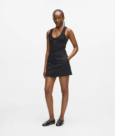 Karl Lagerfeld Mini Skort In Black