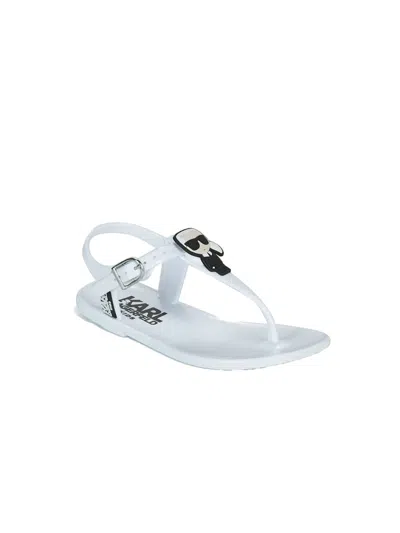 Karl Lagerfeld Mini Stylish Sandals For Girls In White