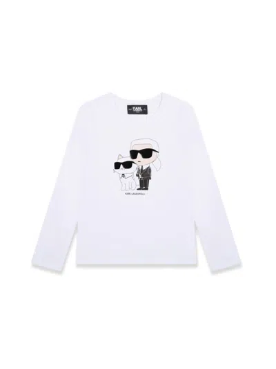 Karl Lagerfeld Mini Trendy Tee For Girls In White