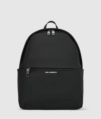Karl Lagerfeld Minimalist Logo Backpack In Black