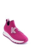 Karl Lagerfeld Mirren Slip-on Wedge Sneaker In Pink