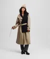 Karl Lagerfeld Mixed-material Trench Coat