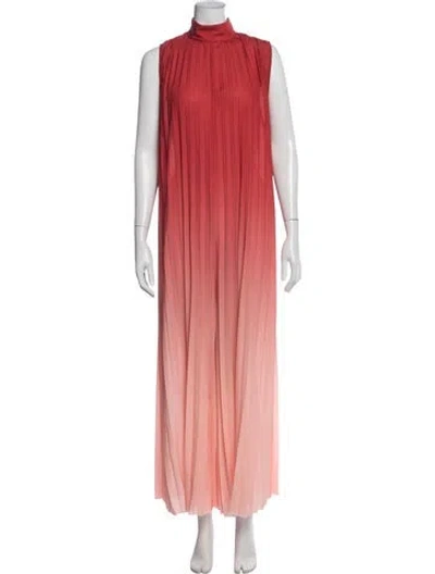 Pre-owned Karl Lagerfeld Mock Neck Jumpsuit In Red
