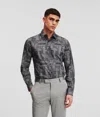 Karl Lagerfeld Modern-fit Patterned Shirt