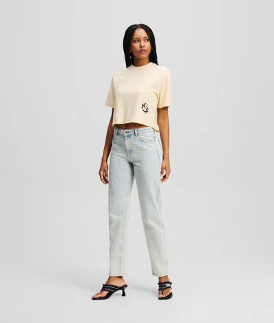 Karl Lagerfeld Mom Jeans In Blue