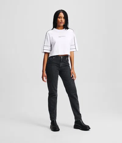 Karl Lagerfeld Mom Jeans In Black