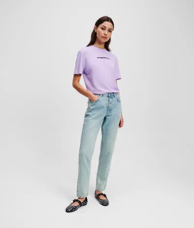 Karl Lagerfeld Mom Jeans In Blue
