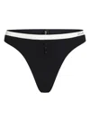 Karl Lagerfeld Monochrome Bikini Bottoms In Black