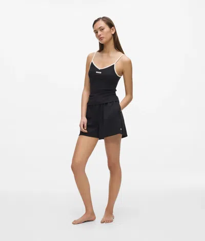 Karl Lagerfeld Monochrome Loungewear Shorts In Black