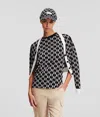 Karl Lagerfeld Monogram Cropped Cardigan