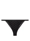 Karl Lagerfeld Monogram Flock Brazilian Briefs In Black