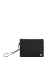 Karl Lagerfeld Monogram Leather Clutch