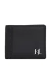 Karl Lagerfeld Monogram Leather Wallet In Black