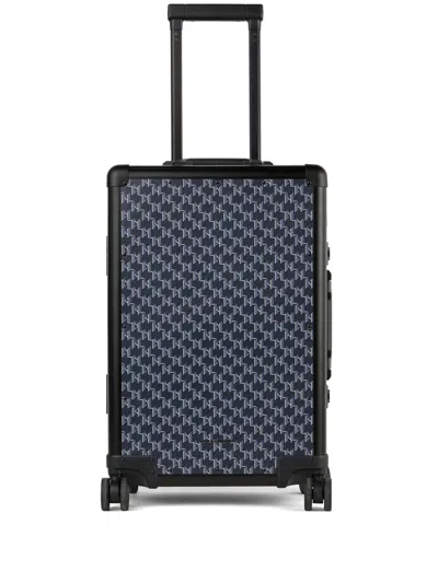 Karl Lagerfeld Monogram Luggage In Red