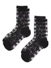 Karl Lagerfeld Monogram Mesh Socks (pack Of Two)