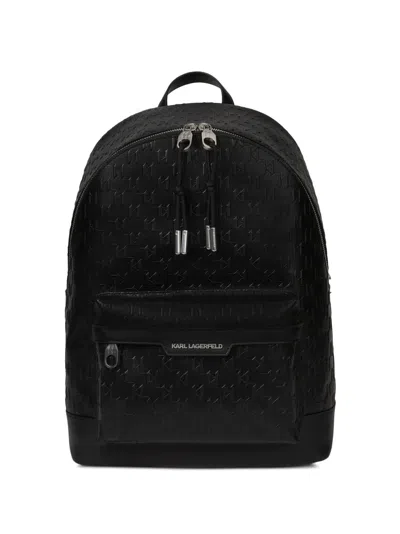 Karl Lagerfeld Perforierter Rucksack In Black