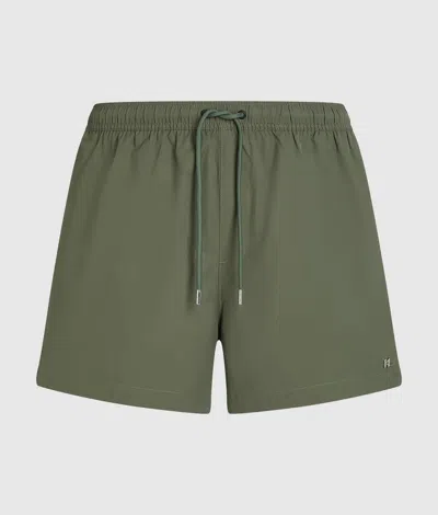Karl Lagerfeld Monogram Pin Boardshorts In Green