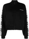 Karl Lagerfeld Monogram-print Zip-up Track Jacket In Black