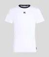 Karl Lagerfeld Monogram Slim-fit T-shirt In Yellow