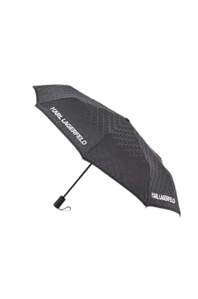Karl Lagerfeld Monogram Sm Umbrella Black