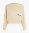Karl Lagerfeld Monogram Sweatshirt In Neutral