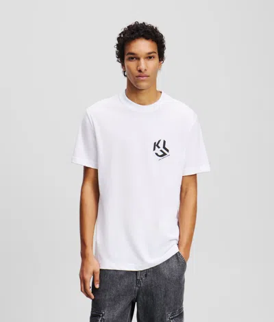Karl Lagerfeld Monogram T-shirt In White
