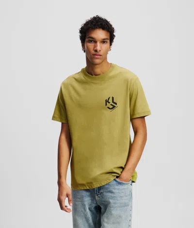Karl Lagerfeld Monogram T-shirt In Green