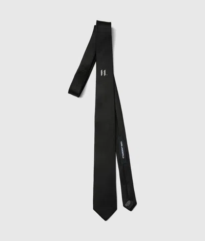 Karl Lagerfeld Monogram Tie In Black