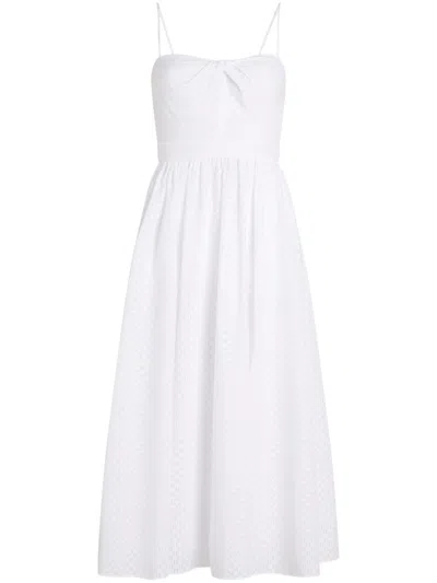 Karl Lagerfeld Monogram White Straps Dress