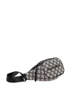 Karl Lagerfeld Monogram Zip Belt Bag In Black