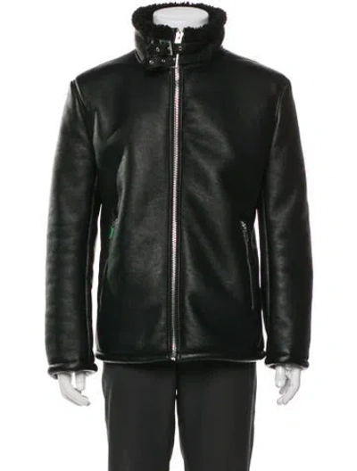Pre-owned Karl Lagerfeld Moto Jacket In Black