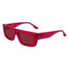 Karl Lagerfeld Multicolor Injected Sunglasses In Red
