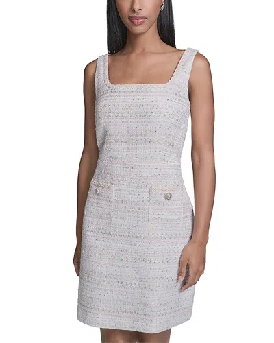 Karl Lagerfeld Multicolor Metallic Tweed Dress