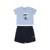 Karl Lagerfeld Multicolor Suit For Baby Boy With  In Multicolor