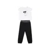 Karl Lagerfeld Multicolor Suit For Baby Girl With Choupette In Multicolor