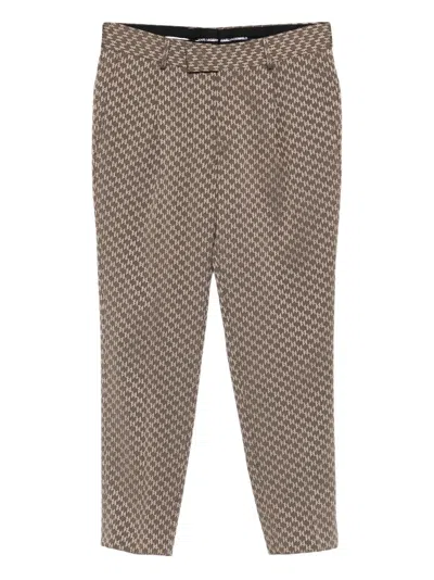 Karl Lagerfeld Neat Trousers In Brown