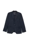 Karl Lagerfeld Notched-lapel Patch-pocket Jacket In Blue
