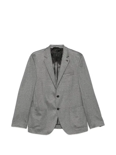 Karl Lagerfeld Notched-lapels Single-breasted Blazer In Multi