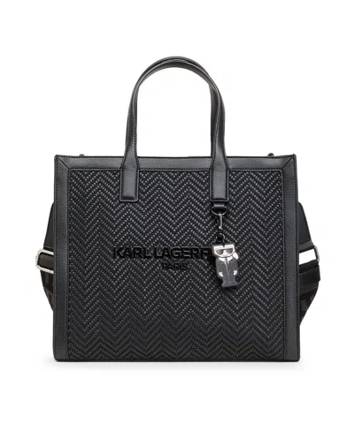 Karl Lagerfeld Nouveau Medium Tote Bag In Black