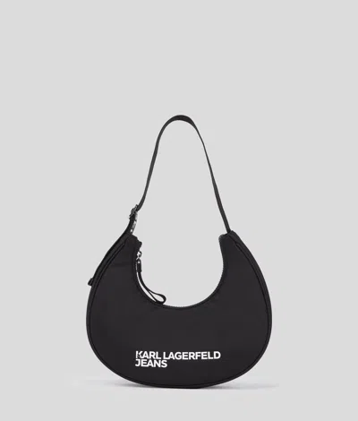 Karl Lagerfeld Nylon Half-moon Shoulder Bag