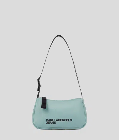 Karl Lagerfeld Nylon Shoulder Bag In Green