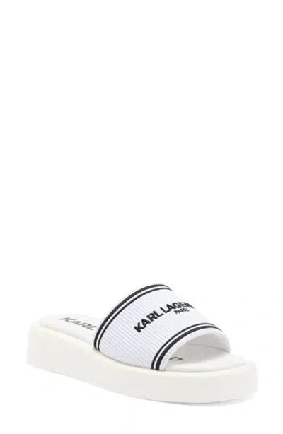 Karl Lagerfeld Ohare Platform Slide Sandal