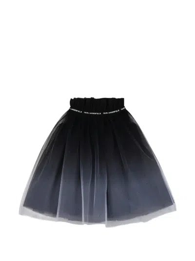 Karl Lagerfeld Ombré Sequin-embellished Tutu Skirt In Multi