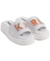 Karl Lagerfeld Opal Platform Sandal In Bright White