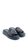 Karl Lagerfeld Women's Opal Slip-on Platform Slide Sandals In Navy